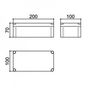 Caixa Patola PBL-200 Cinza 70x100x200mm Caixa Patola PBL-200 Cinza 70x100x200mm