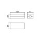 Caixa Patola CF-110/9 34x51x124mm Com Furo Para Passa Fio Caixa Patola CF-110/9 34x51x124mm Com Furo Para Passa Fio