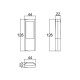 Caixa Patola CR-100 Preta 22x44x126mm Caixa Patola CR-100 Preta 22x44x126mm