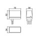 Caixa Patola CF-063/3 52x34x72mm Caixa Patola CF-063/3 52x34x72mm