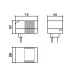 Caixa Patola CF-070/2 47x56x79mm Caixa Patola CF-070/2 47x56x79mm