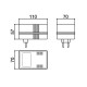 Caixa Patola CF-110 58x70x110mm Caixa Patola CF-110 58x70x110mm