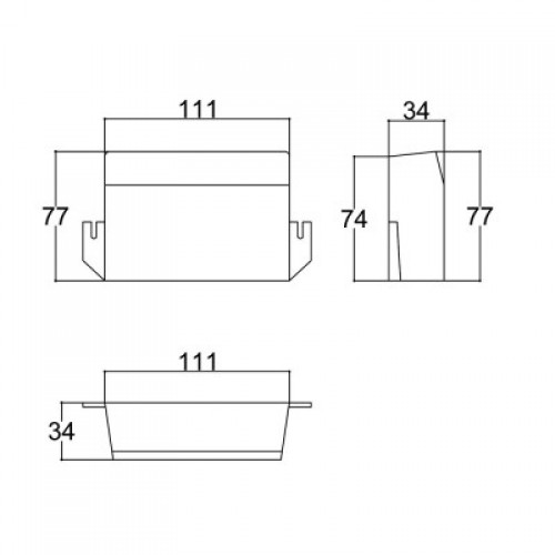 Caixa Patola CP-015 35x110x76 Caixa Patola CP-015 35x110x76