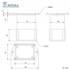 Caixa Patola PB-040 27x33x43