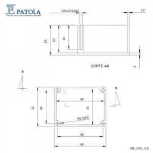 Caixa Patola PB-040 27x33x43