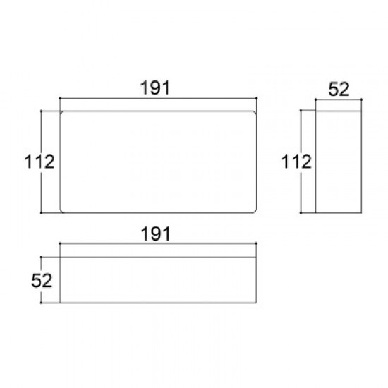 Caixa Patola PB-119/2 52x110x190 Caixa Patola PB-119/2 52x110x190