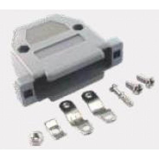 Capa Para Conector DB25 Com Kit Curto Preto/Cinza Capa Para Conector DB25 Com Kit Curto Preto/Cinza