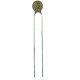 Capacitor Disco Cerâmico 2,2nF X 500V (222/2K2/2,2KpF) Capacitor Disco Cerâmico 2,2nF X 500V (222/2K2/2,2KpF)