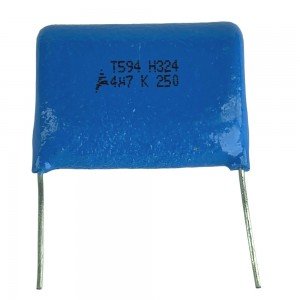 Capacitor Poliester Epcos 4,7uF X 250V (4u7/475) B32524 Capacitor Poliester Epcos 4,7uF X 250V (4u7/475) B32524