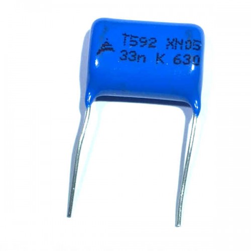 Capacitor Poliester Epcos 33nF X 630V (33KpF/33K/333) B32592C8333K8 Capacitor Poliester Epcos 33nF X 630V (33KpF/33K/333) B32592C8333K8