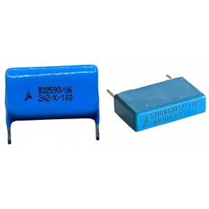 Qual a diferença entre capacitores da Epcos série B32522 e B32593?