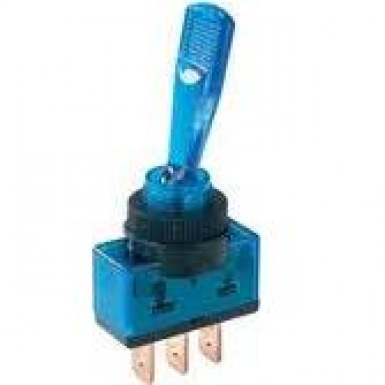 Chave Alavanca ASW-13D Azul 3T 12V Com Lâmpada Chave Alavanca ASW-13D Azul 3T 12V Com Lâmpada