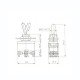 Chave Alavanca KN-212 Pulsa Um Lado (Liga/Liga) (KN-223-2/R-213)