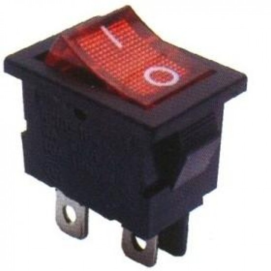 Chave Gangorra KCD1-104N Vermelha Com Neon Chave Gangorra KCD1-104N Vermelha Com Neon
