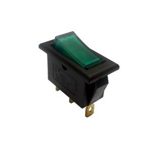 Chave Gangorra KCD2-102N Verde Com Neon Sem Marcação