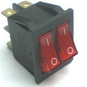 Chave Gangorra KCD3-202N Vermelha C/ Neon