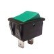 Chave Gangorra KCD4-201C2 Verde Pulsante 2T NF Sem Marcação Chave Gangorra KCD4-201C2 Verde Pulsante 2T NF Sem Marcação