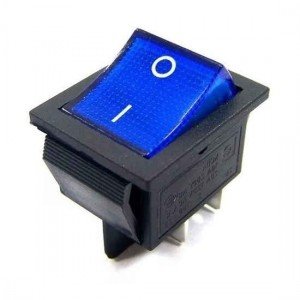 Chave Gangorra KCD4-201N Azul 4T 15A/20A 250V