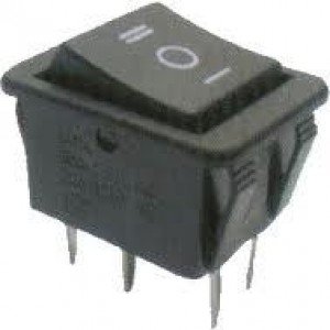 Chave Gangorra KCD4-203RN Preta 3 Posicões 6T