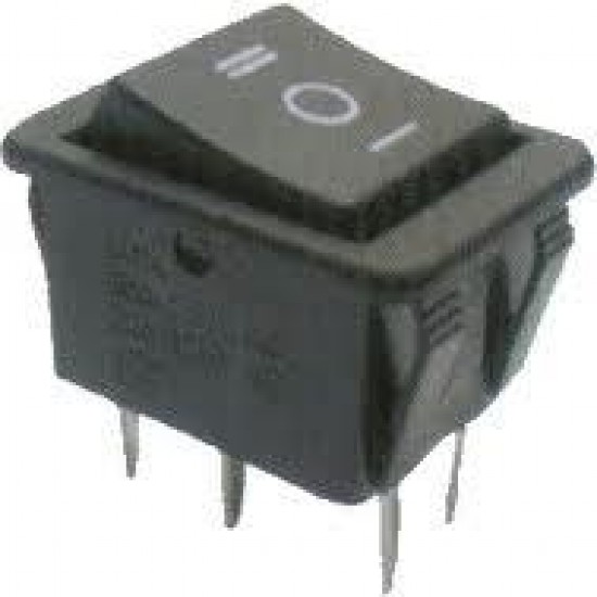 Chave Gangorra KCD4-203RN Preta 3 Posicões 6T Chave Gangorra KCD4-203RN Preta 3 Posicões 6T
