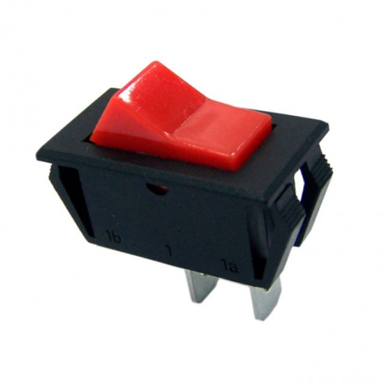 Chave Gangorra KCD6-101 Vermelha Sem Marcação 2T Chave Gangorra KCD6-101 Vermelha Sem Marcação 2T