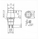 Chave PBS-11B Preta Sem Trava 2T (Tipo Push Button) Chave PBS-11B Preta Sem Trava 2T (Tipo Push Button)