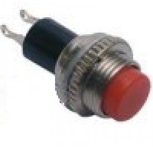 Chave Push Button DS-314 Sem Trava Vermelha