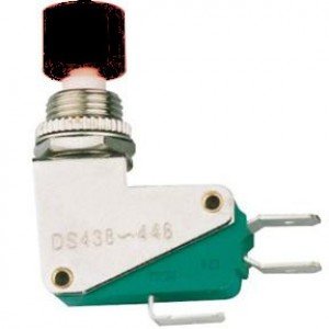 Chave Push Button DS-438 Sem Trava Preta