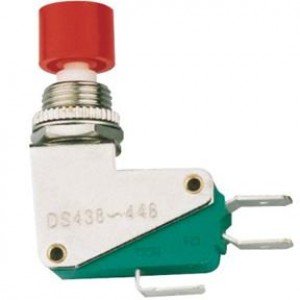 Chave Push Button DS-438 Sem Trava Vermelha
