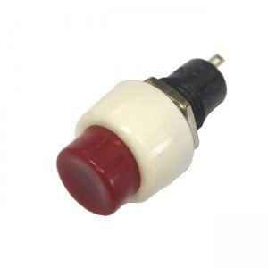 Chave Push Button DS-450 Vermelha Com Trava