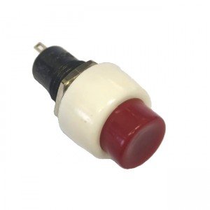Chave Push Button DS-451 Sem Trava Vermelha 2T