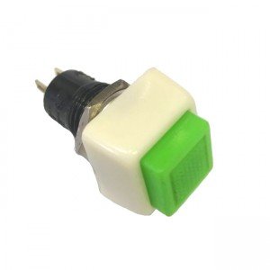 Chave Push Button DS-460 Com Trava Verde 2T