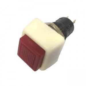 Chave Push Button DS-461 Sem Trava Vermelha 2T