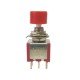 Chave Push Button DS-622 Sem Trava Vermelha