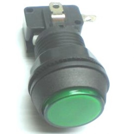 Chave Push Button PBS-30 Sem Trava Verde Chave Push Button PBS-30 Sem Trava Verde