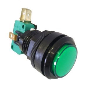 Chave Push Button PBS-30 Sem Trava Verde