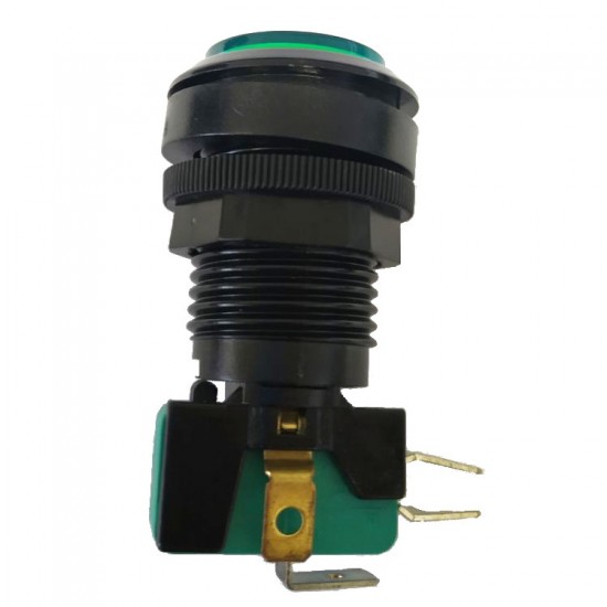 Chave Push Button PBS-30 Sem Trava Verde Chave Push Button PBS-30 Sem Trava Verde