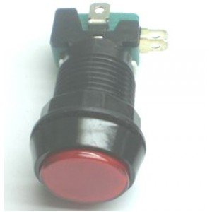 Chave Push Button PBS-30 Sem Trava Vermelha