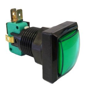 Chave Push Button PBS-31 Sem Trava Verde