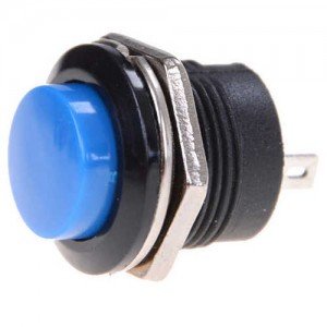 Chave Push Button R13-507 Sem Trava Azul Chave Push Button R13-507 Sem Trava Azul