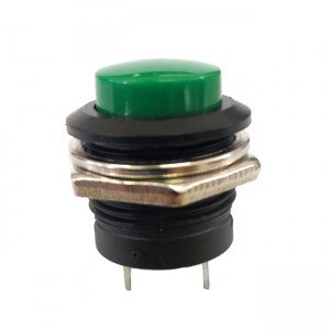 Chave Push Button R13-507 Sem Trava Verde