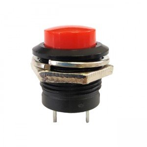 Chave Push Button R13-507 Sem Trava Vermelha