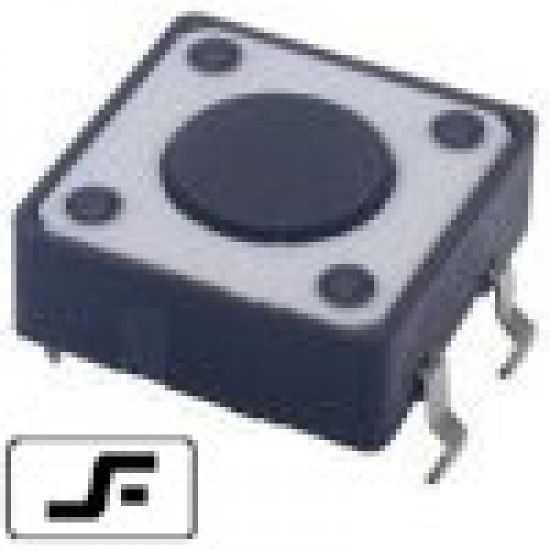 Chave Tactil 12x12x4,3mm 4 Terminais Chave Tactil 12x12x4,3mm 4 Terminais