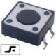 Chave Tactil 12x12x4,3mm 4 Terminais Chave Tactil 12x12x4,3mm 4 Terminais
