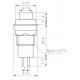 Chave Push Button DS-211 Com Trava Preta Chave Push Button DS-211 Com Trava Preta