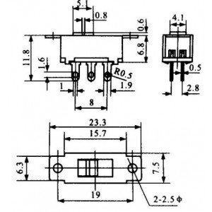 Chave HH 110/220V Pequena 6T (SS22G95) Sem Rosca Solda Fio Chave HH 110/220V Pequena 6T (SS22G95) Sem Rosca Solda Fio
