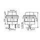 Chave Push Button R13-507 Sem Trava Verde Chave Push Button R13-507 Sem Trava Verde