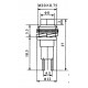 Chave Push Button DS-316 Sem Trava Vermelha Chave Push Button DS-316 Sem Trava Vermelha