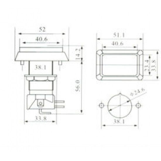 Chave PBS-34 Branca (Tipo Push Button) Chave PBS-34 Branca (Tipo Push Button)