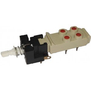 Chave Tecla KDC-A09-T Com Trava 6 Terminais Chave Tecla KDC-A09-T Com Trava 6 Terminais